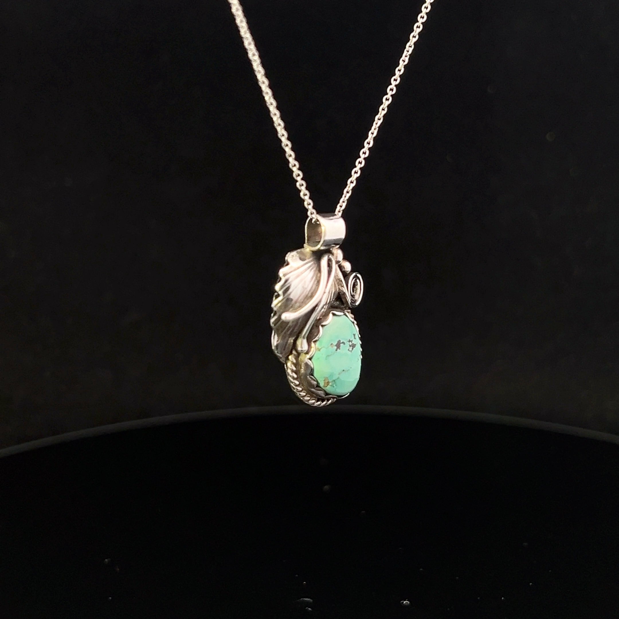 Belle S/S Bezel Set Turquoise Necklace