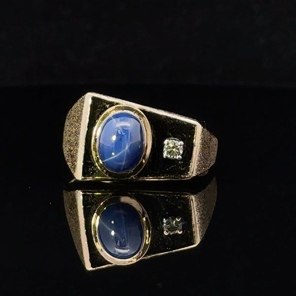 Armando Synthetic Star Sapphire Ring