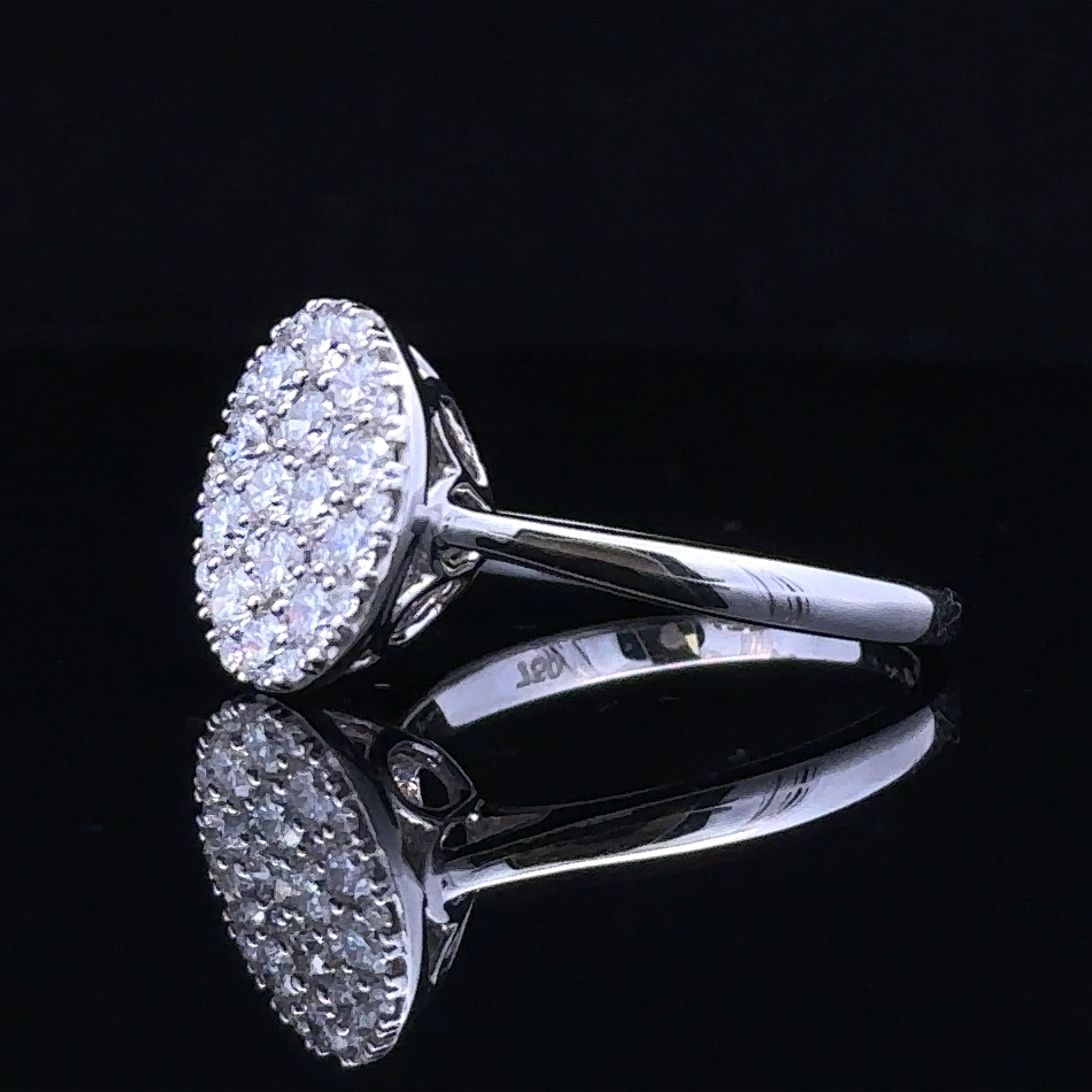 Eleanor Diamond Cluster Ring