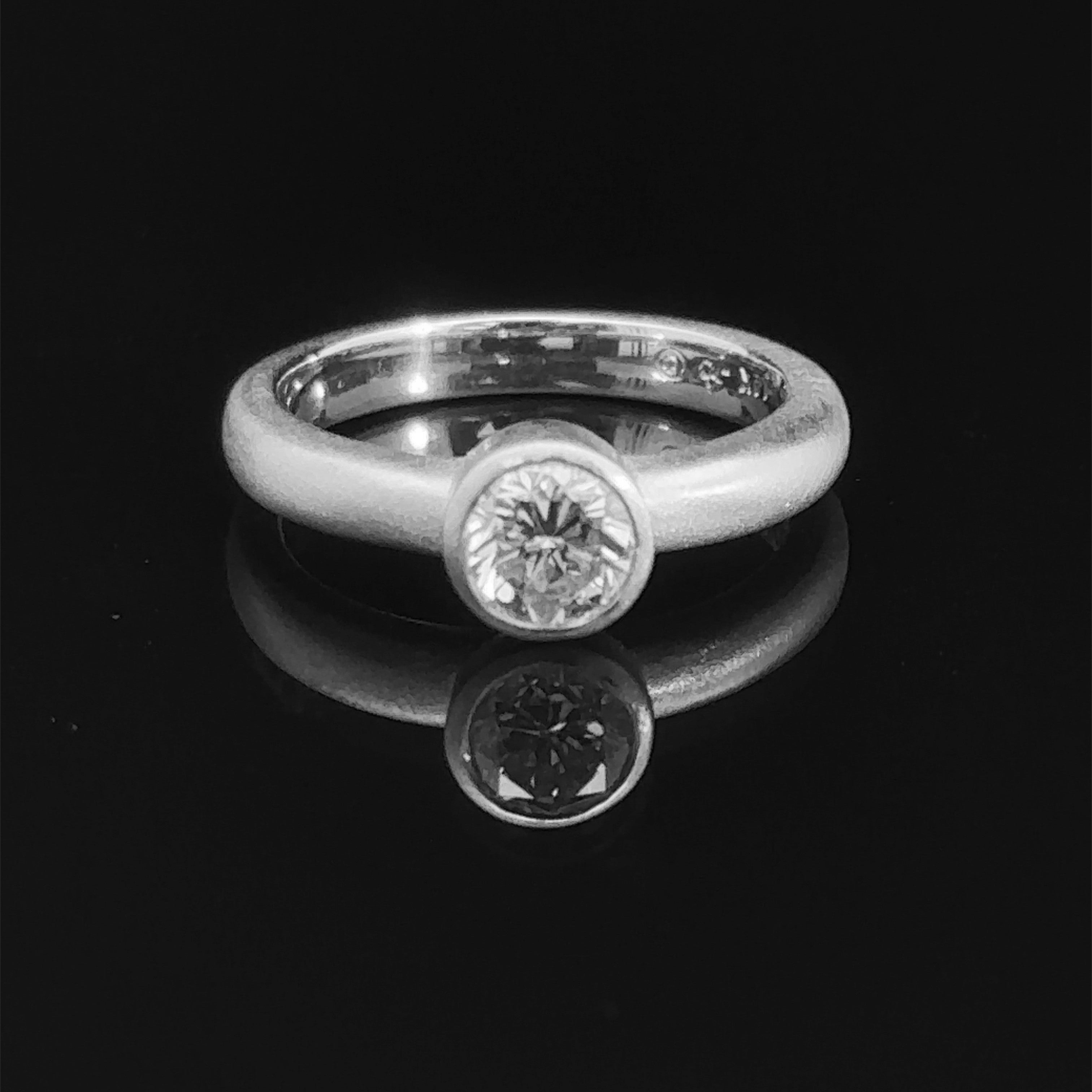 Vera 14K White Gold Solitaire Engagement Ring