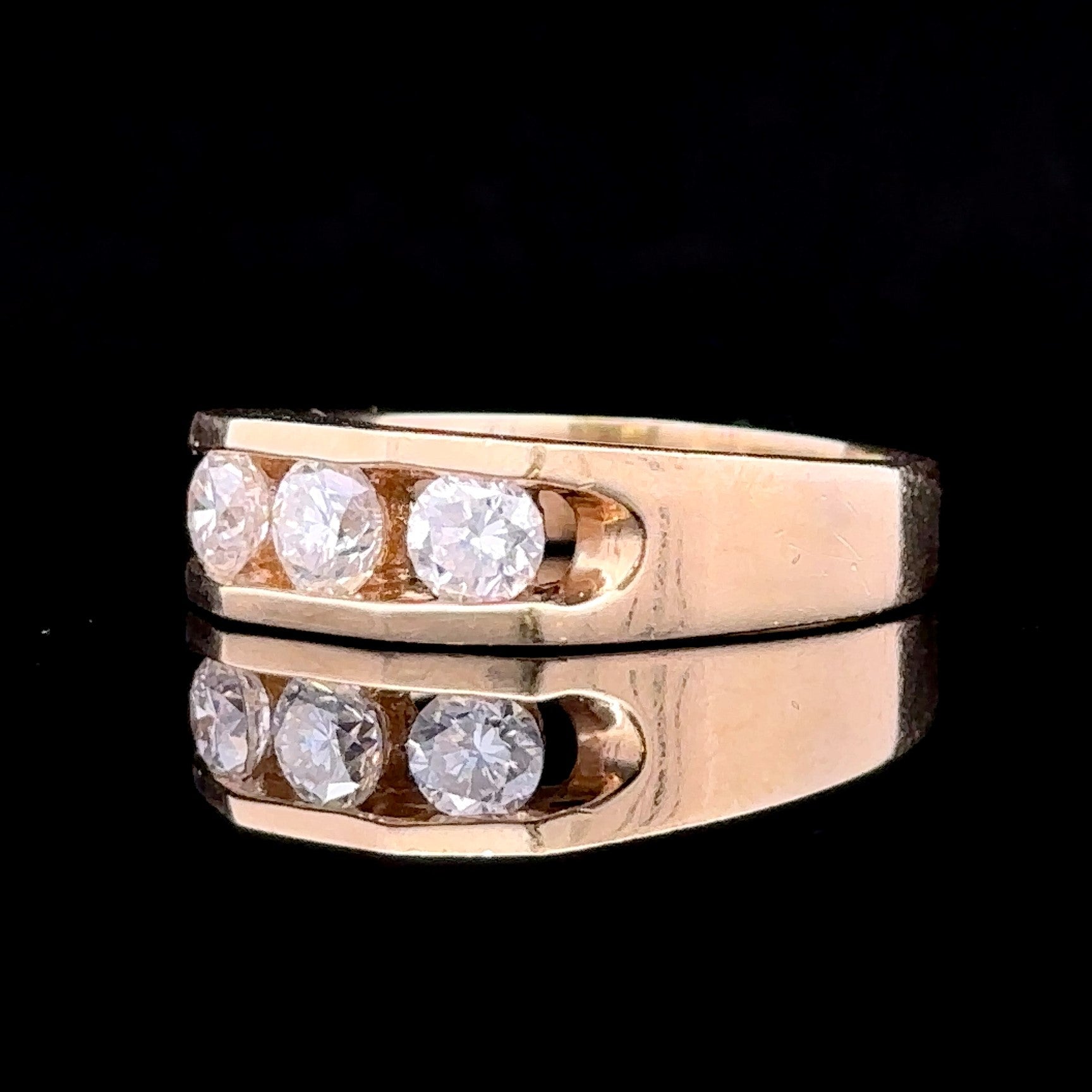 Derek 14KY .80 CTW 3-Diamond Ring