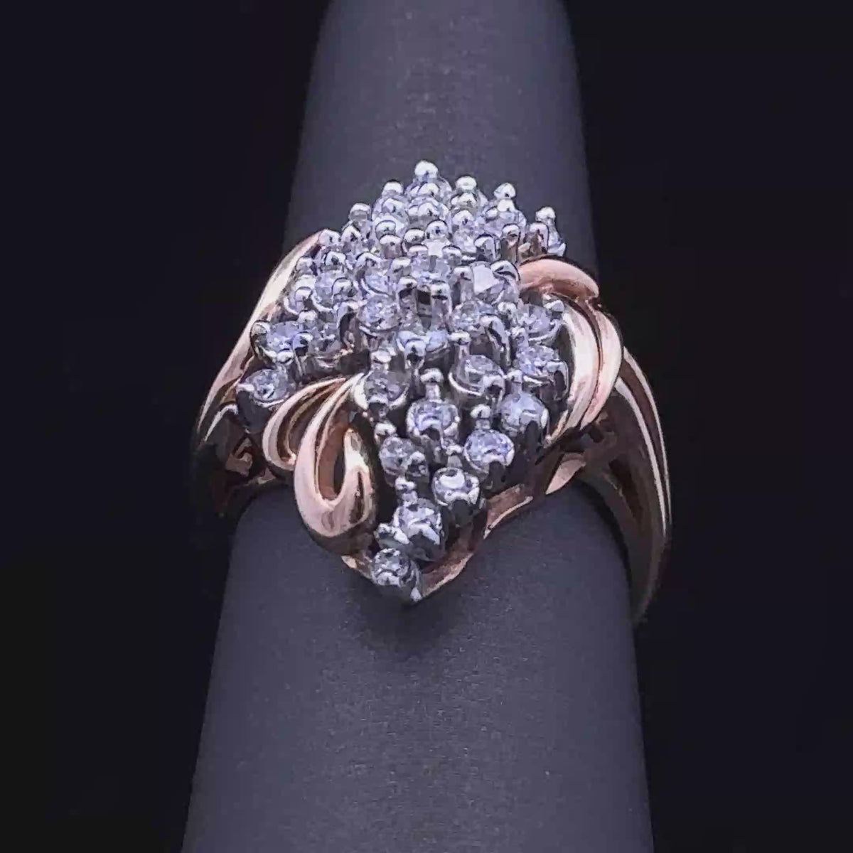 Eden Ring – Vintage-Style Gold & Diamonds | Veleska Jewelry